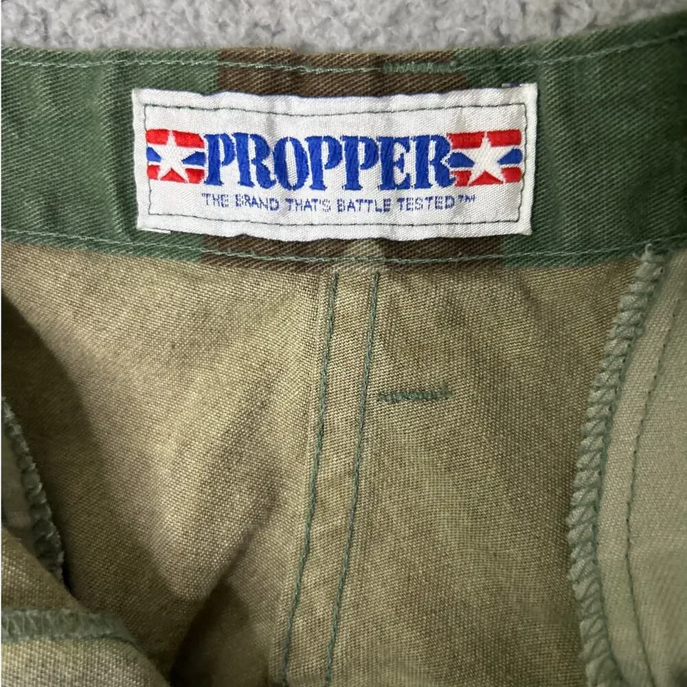 PROPPER Camo Pants Mens Medium Battle Trousers Cargo Button Fly Vintage Utility